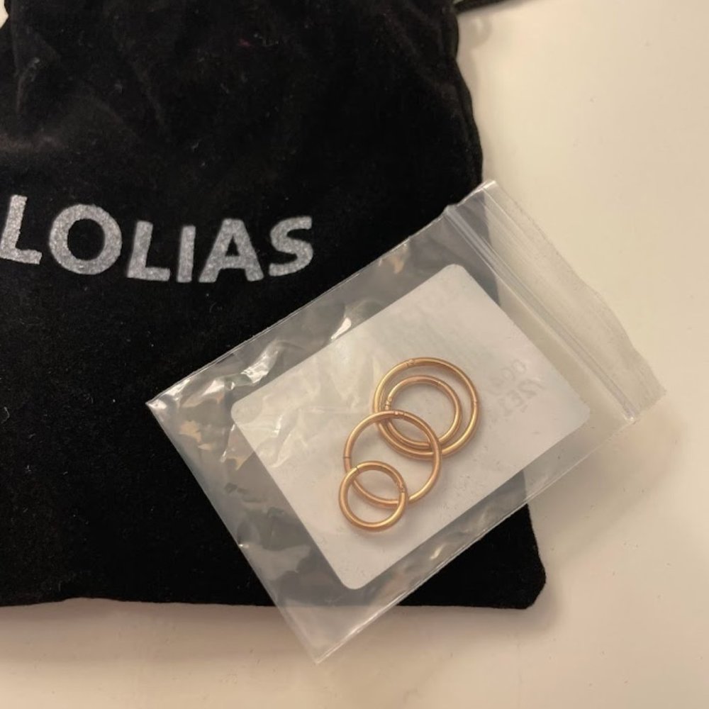 NWT - Set of hoop earrings